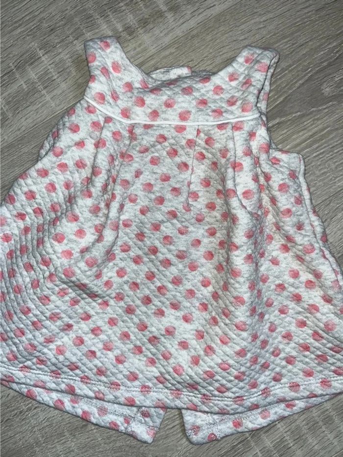 Robe molletonné manche courte 3 mois