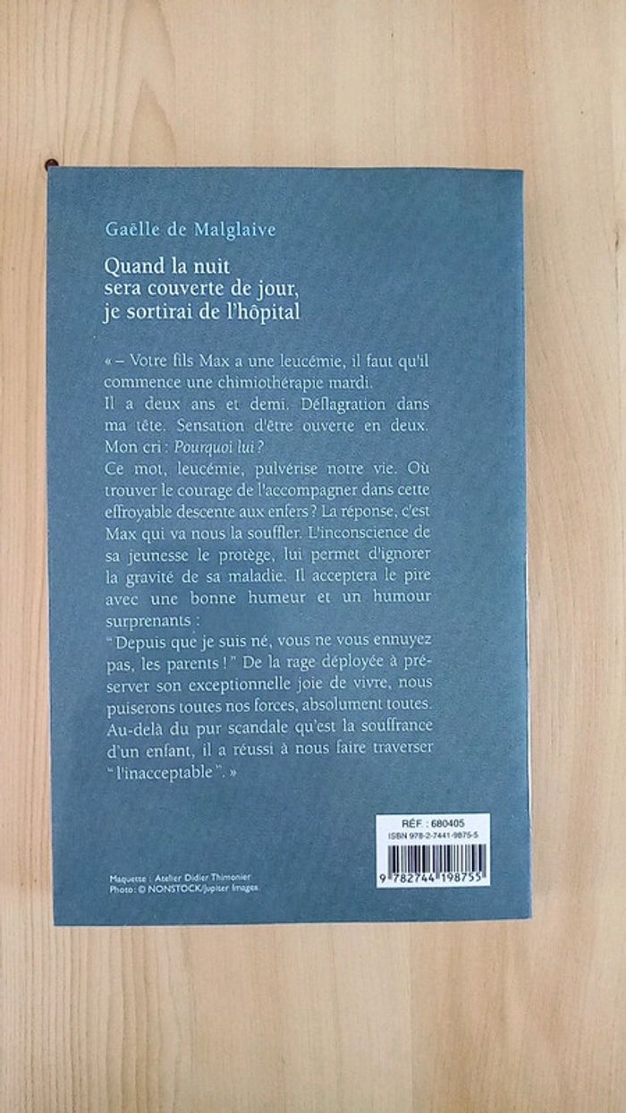 Quand la nuit sera couverte de jout, je sortirai de l'hôpital - photo numéro 3