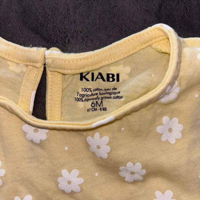 Robe fleurs rose et jaune fille / 6 mois / Très bon état - photo numéro 7