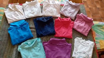 Lot sous pull coule roulé fille 3 ans