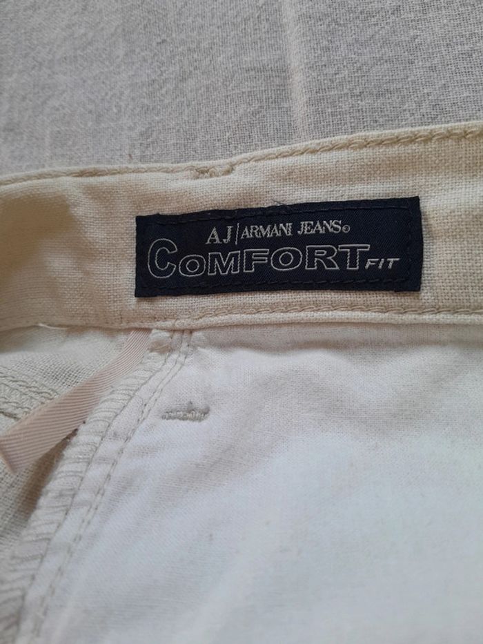 Pantalon lin coton Armani Comfort taille 30 - photo numéro 7