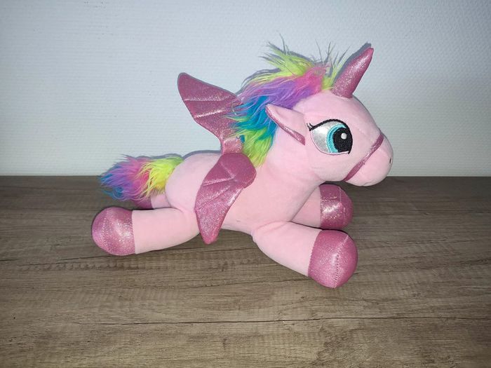 Peluche Licorne rose Plospsaland - photo numéro 2