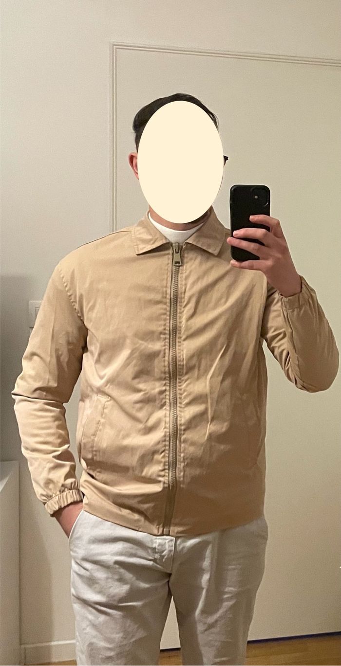 Veste Zipée beige en excellent état - photo numéro 3