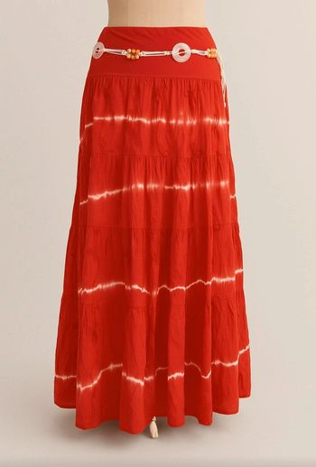 Jupe longue boheme en coton taille unique