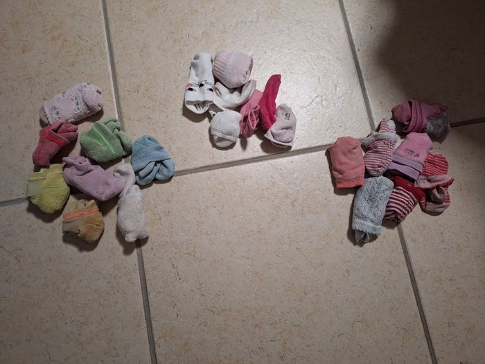 Lot 22 paires chaussettes / 19 au 23