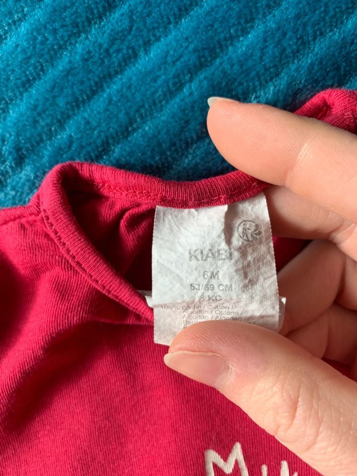 Lot 2 tee shirts fille 6 mois - photo numéro 5