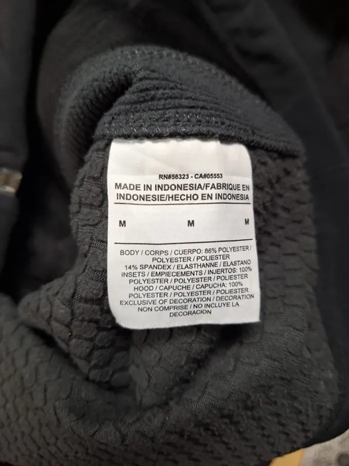 Veste a capuche vintage full zip nike femme taille M noire - brodé - photo numéro 13
