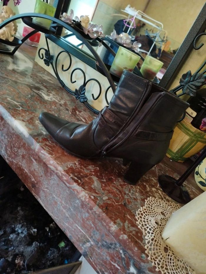 Bottines noires similicuir taille 39 Altramarea - photo numéro 9