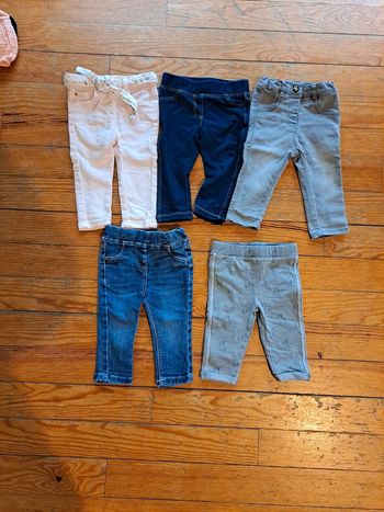 Lot pantalons fille