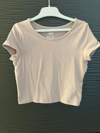 T shirt vieux rose H&M 8-10 ans