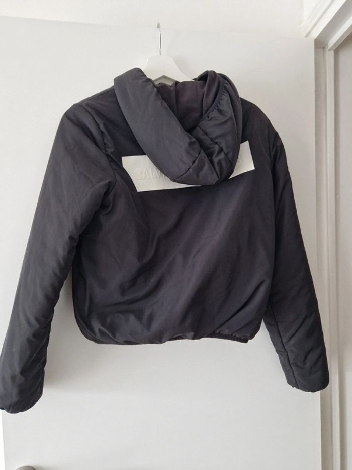 Veste à capuche fille noir Calvin Klein Jeans Taille S - photo numéro 2