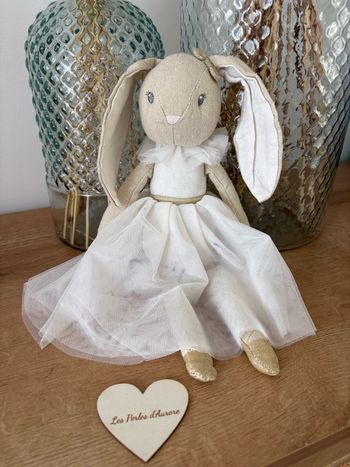 Peluche lapin robe tulle danseuse