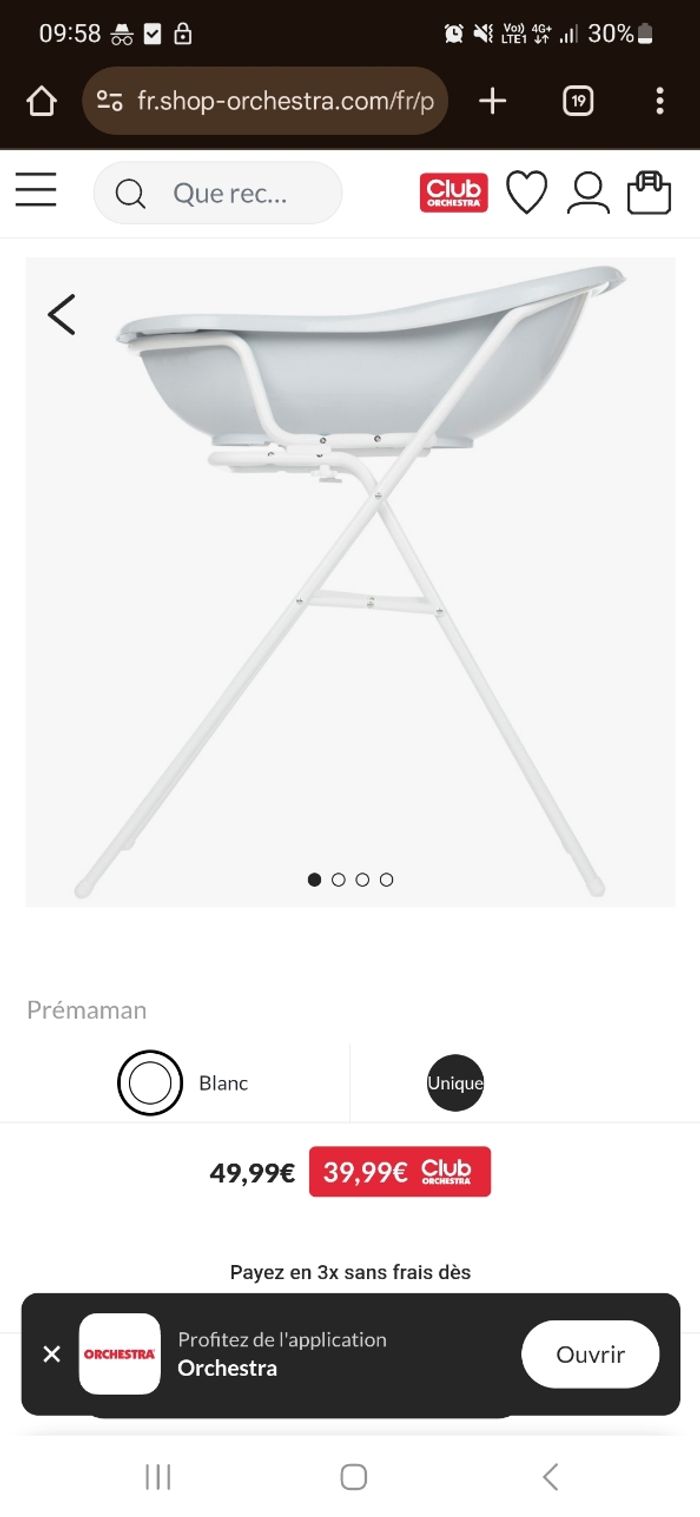 Baignoire avec support - photo numéro 2