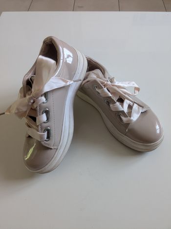 Lovely skull baskets fille vernis beige 31
