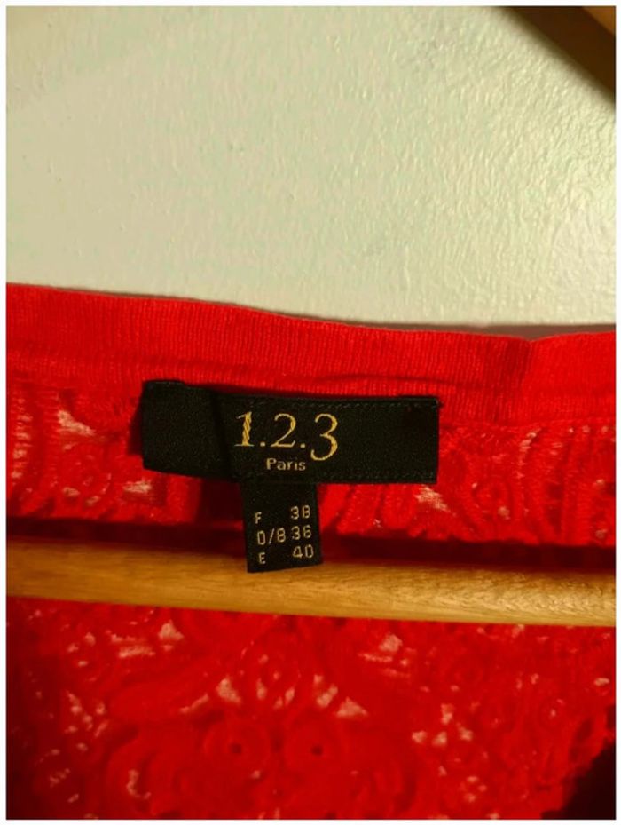C10 gilet rouge 123 38 - photo numéro 3