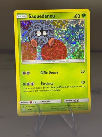 Saquedeneu 6/40 carte Pokémon McDo 2019 holo 
