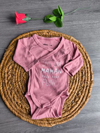 Body bebe Fille 1mois manche longue