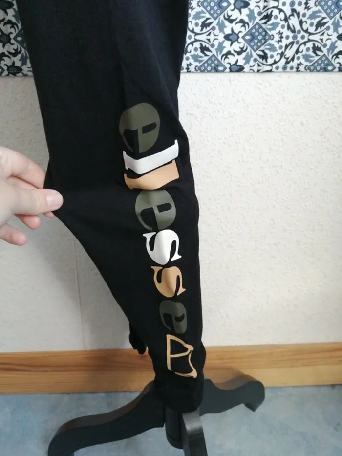 Ensemble de sport legging crop top noir kaki blanc beige / ellesse / (40) - photo numéro 11