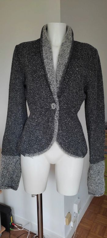 Veste laine vintage maryse cepiere taille 1