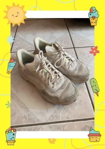 Basket nike REACT R3VISION 39 blanche grise jaune fluo