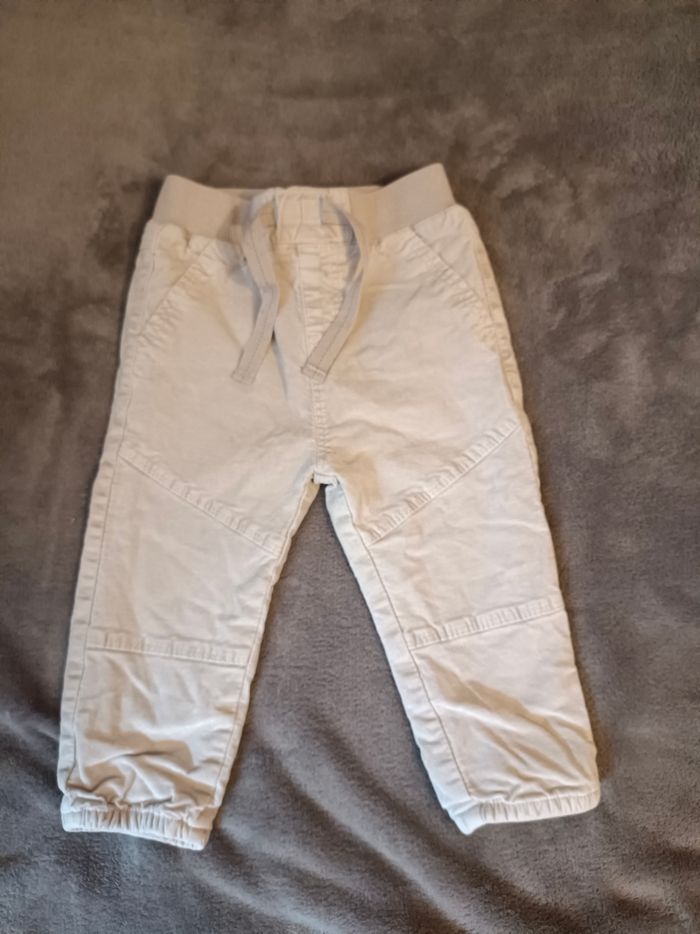 Pantalon crème avec doublure chaude