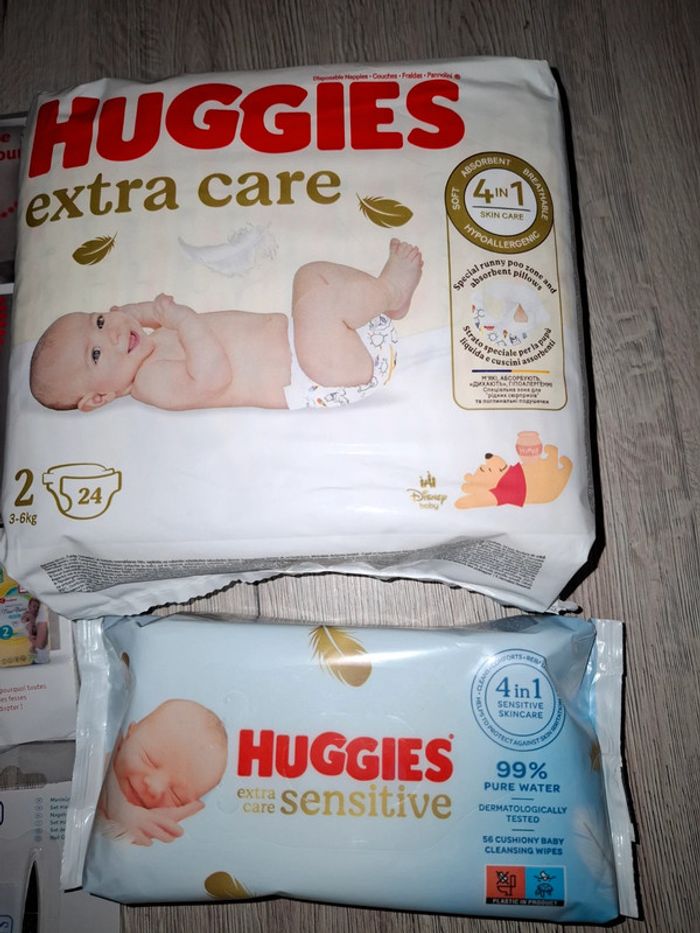 Langes, lingettes bébé taille 2 - photo numéro 2