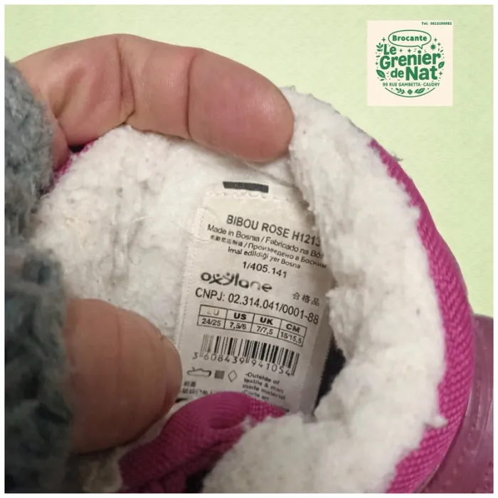 Bottes rose taille 24/26 - photo numéro 3