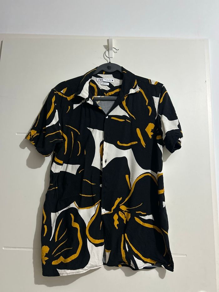 Chemise à motif homme taille L zara ideal pour été - photo numéro 4