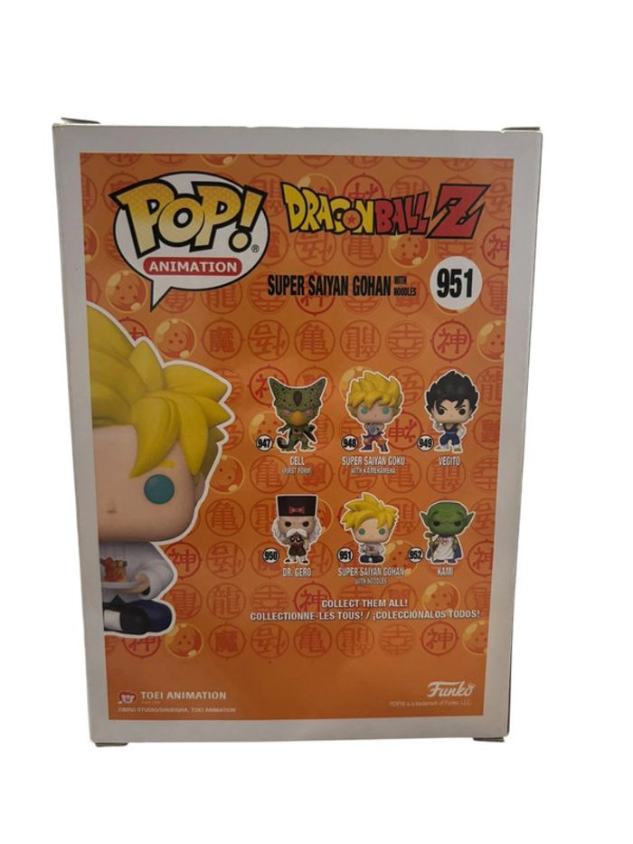Figurine Funko Pop Dragon Ball Z Super Saiyan Gohan with noodles 951 neuf - photo numéro 2