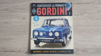 Fascicule numéro 1 n°1 seul sans pièce Renault R8 Gordini 1/8 1/8ème Eaglemoss collections #D08