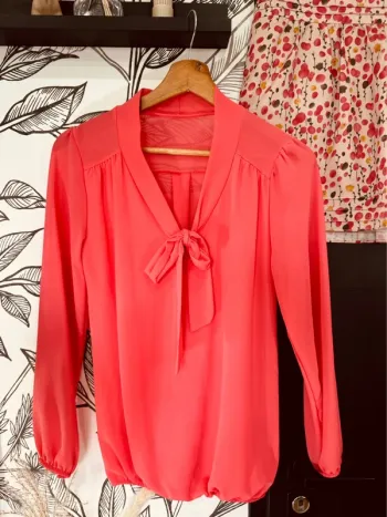 Taille 36 ~ S blouse voile léger femme Vero Moda corail 🌺