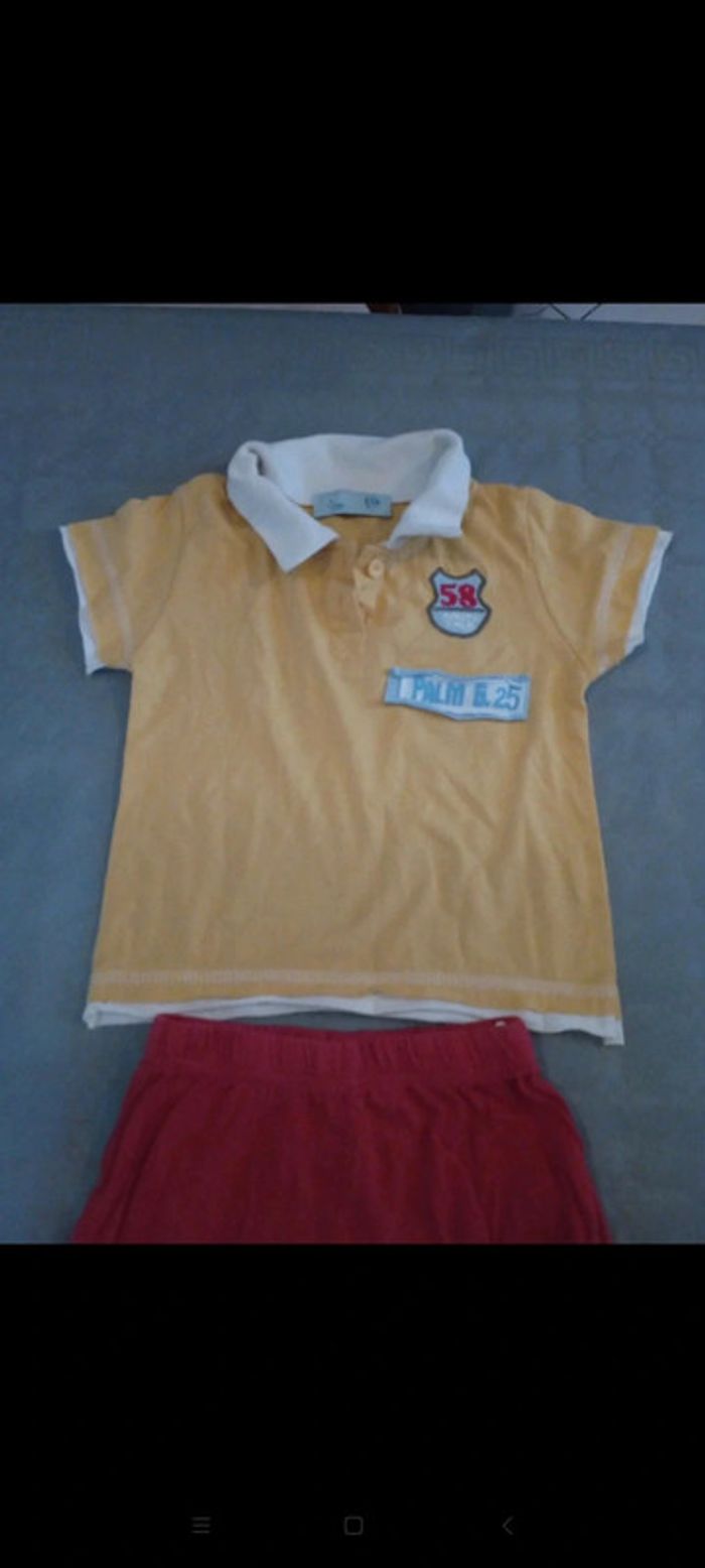 Ensemble short et polo taille 2 ans en très bon état - photo numéro 3