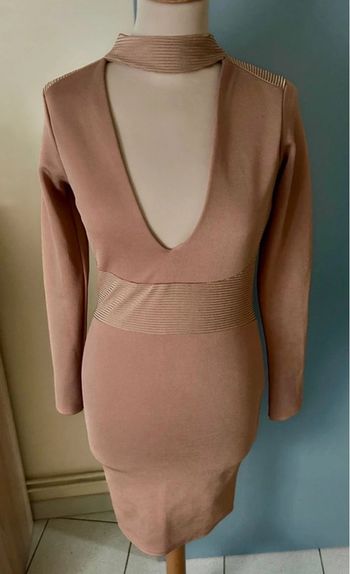 Robe chic à manches longues, rose poudrée, Boohoo