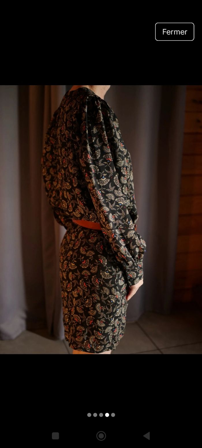 Robe noire à motifs Cache Cache XS - photo numéro 2