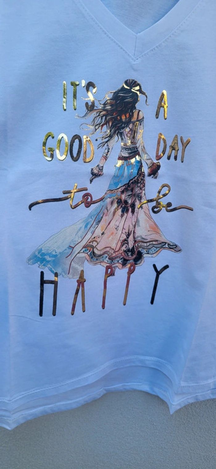 Tee shirt imprimé tendance été 2025 TU neuf - photo numéro 2