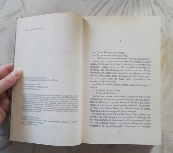 Balle de match d'Harlan Coben Ed. France Loisirs - photo numéro 5