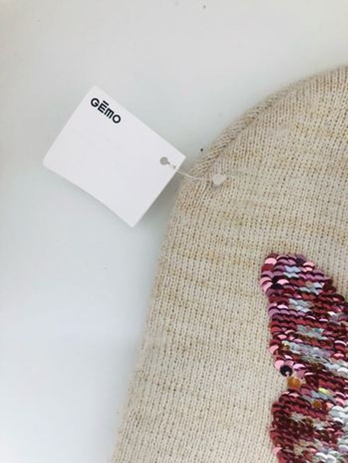 Bonnet fille papillon en sequin - photo numéro 4