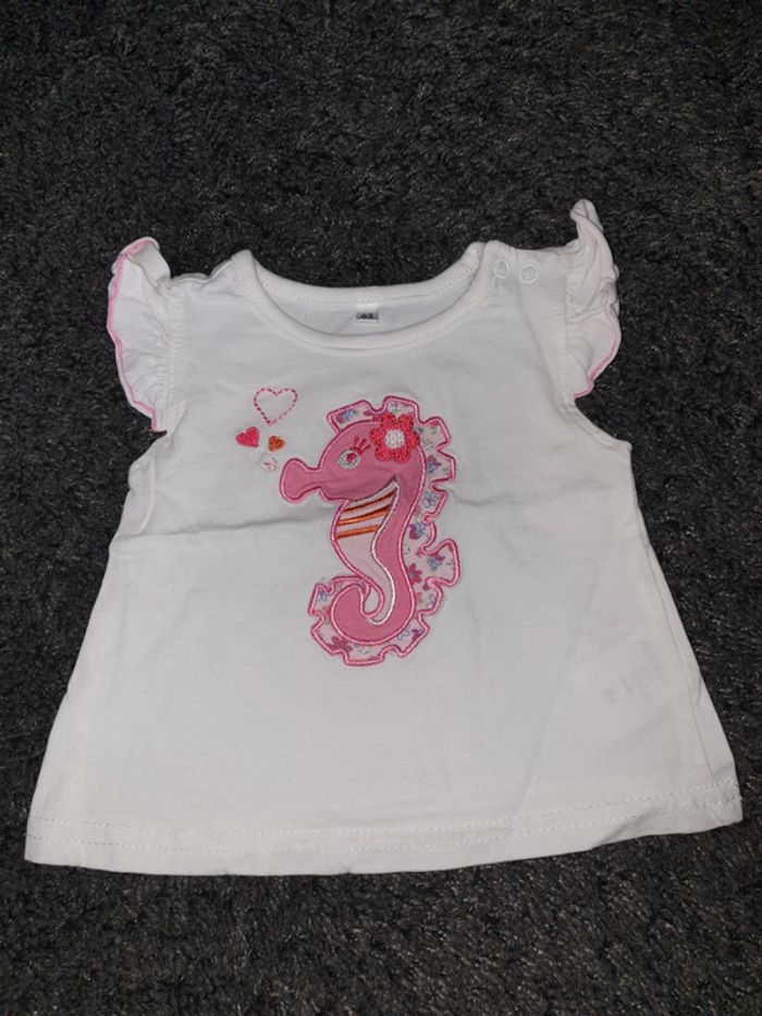 Ensemble short et t-shirt 3 mois fille - photo numéro 2