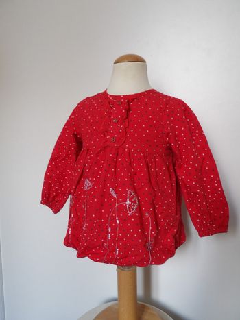 Robe boule rouge - orchestra - 18 mois