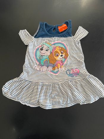 Robe épaules dénudées pat patrouille 24 mois