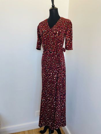 🌸 Sublime Robe longue. Motifs Léopard. Taille unique.