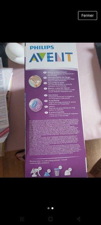 Tire lait philips avent