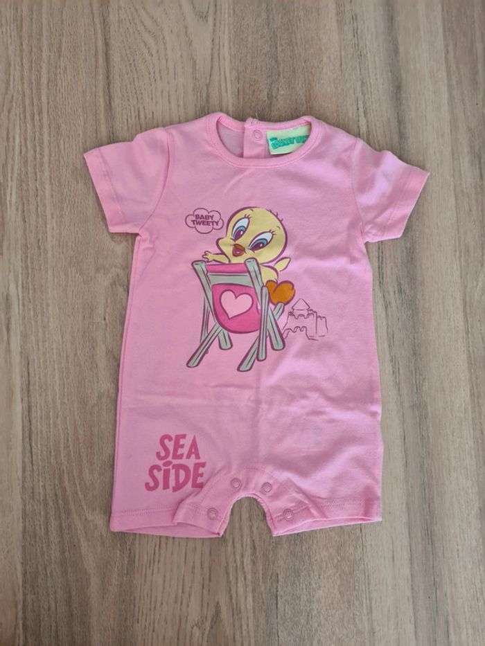 Combishort looney tunes 3 mois neuve