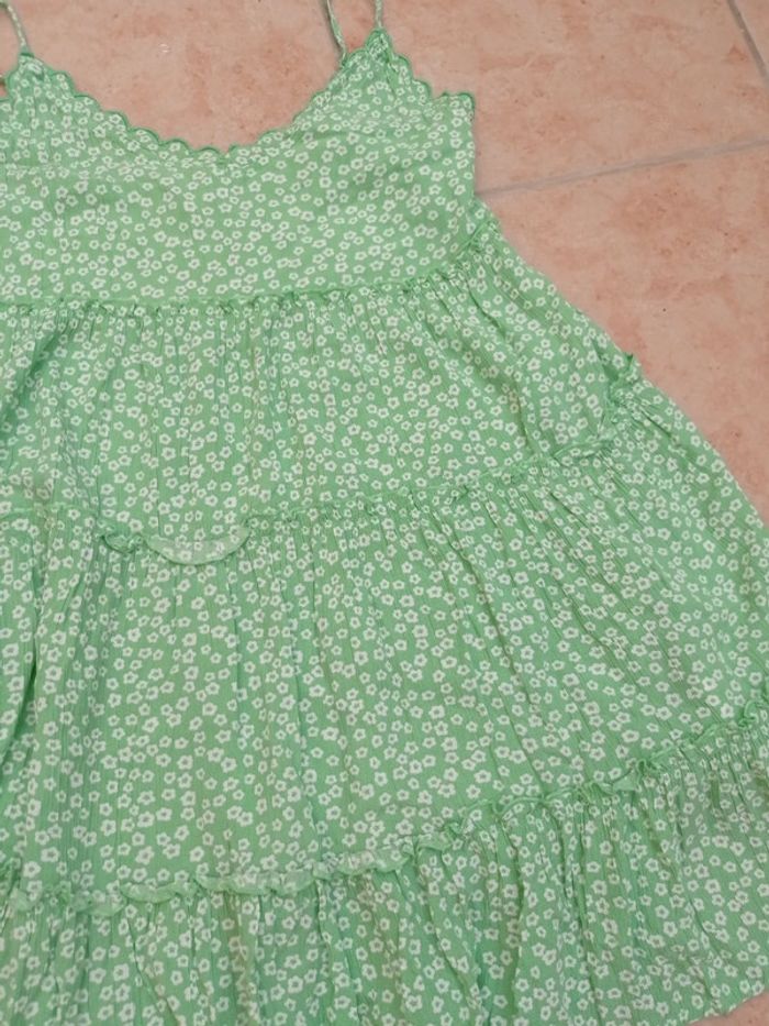 Robe verte et blanche Jennyfer taille M - photo numéro 2