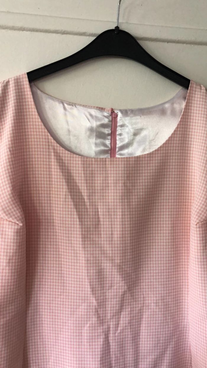 Robe vichy rose - photo numéro 2