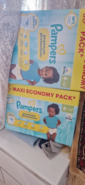 35 euro les 2 maxieconomy pack pampers premium protection taille 6