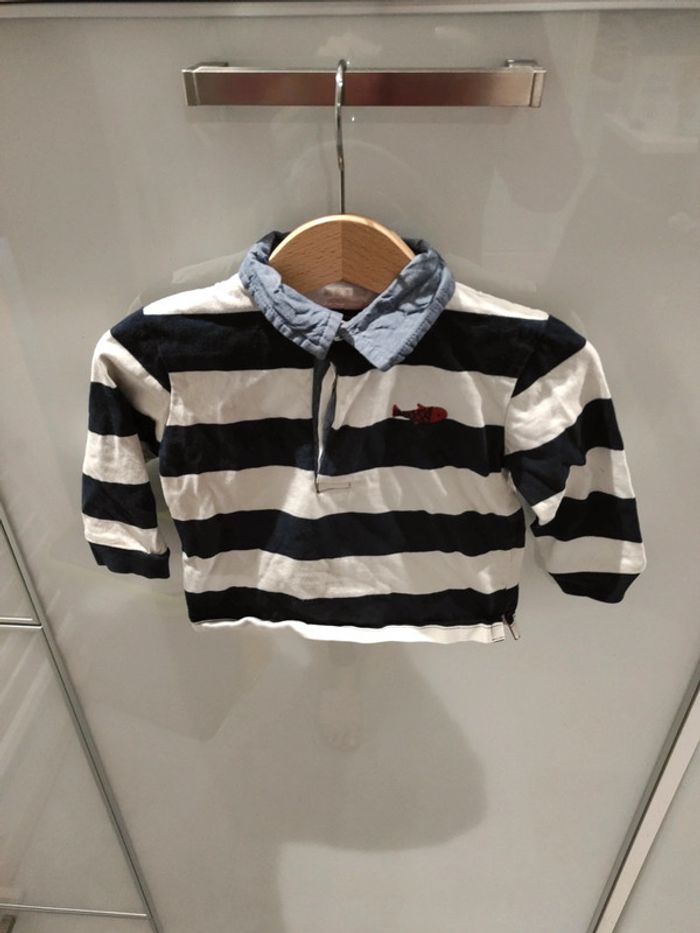 Polo manches longues 12 mois