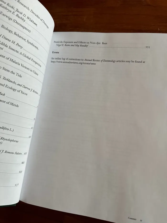 Livre annual review of entomology 2024 - photo numéro 8