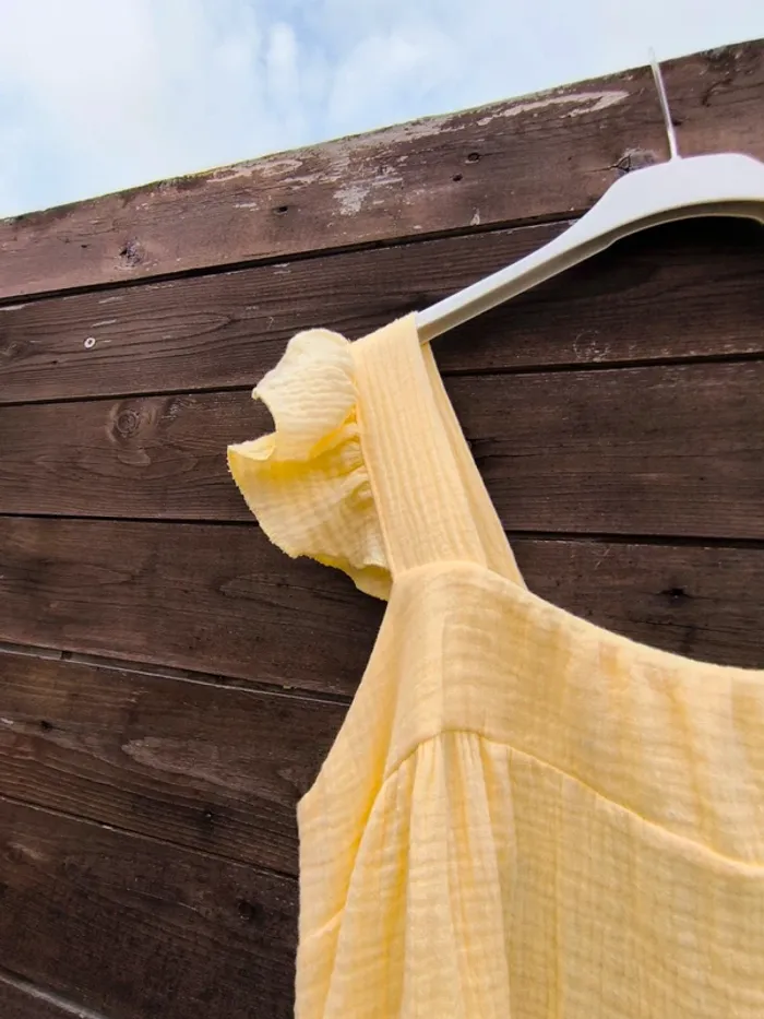 Robe courte jaune gaz de coton TU 36 à 42 - photo numéro 7
