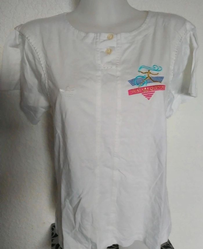 T-shirt vintage Adidas femme taille 42 - photo numéro 2